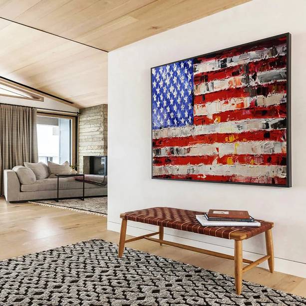 Textured_Acrylic_American_Flag_Patriotic_Abstract_Wall_Art_QZW75 wall art